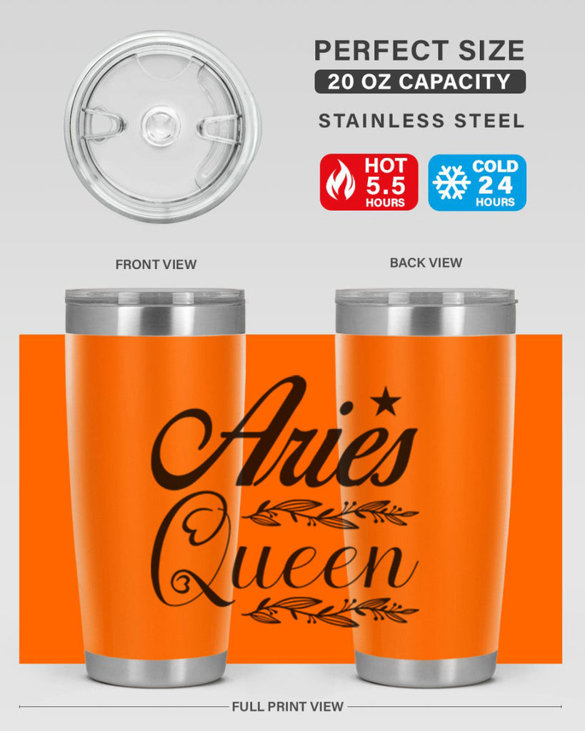 Aries queen 119#- zodiac- Tumbler