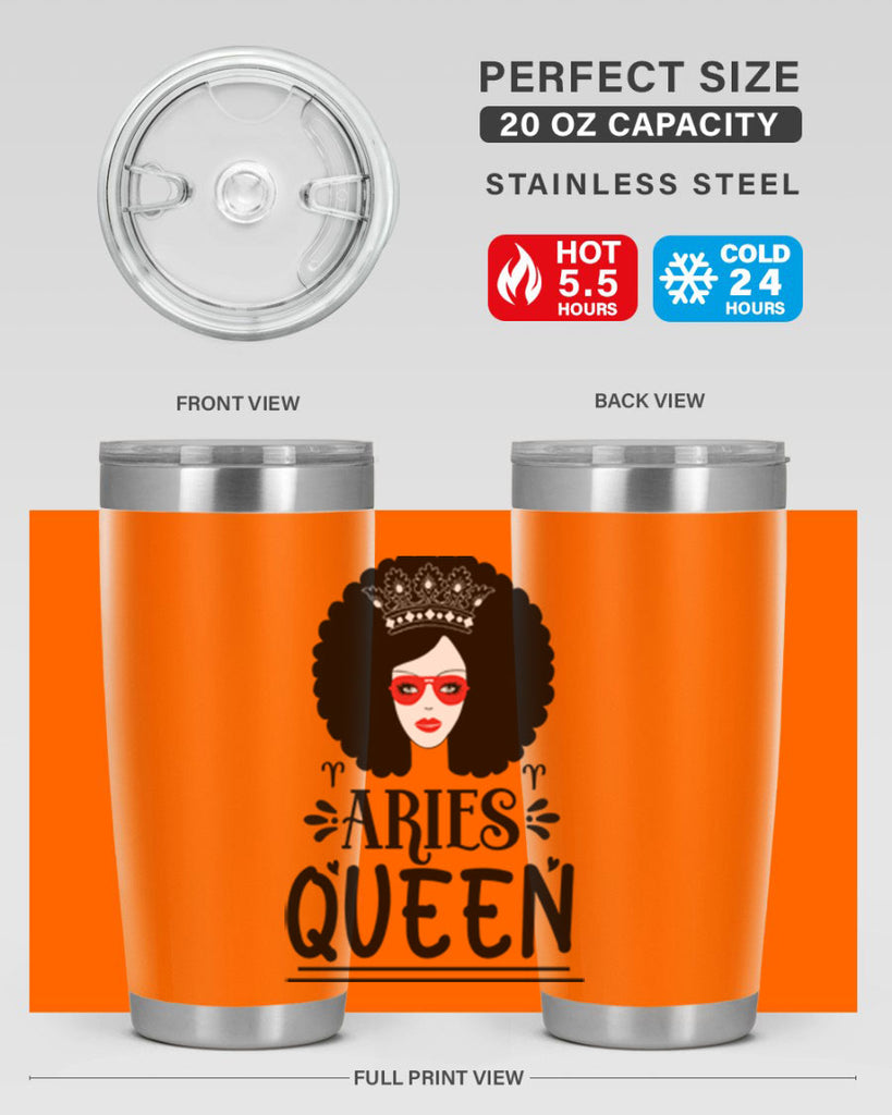 Aries queen 120#- zodiac- Tumbler