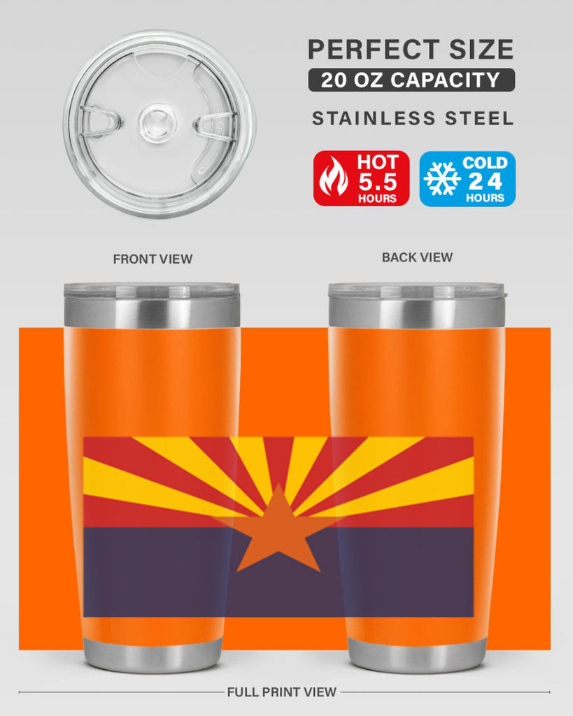 Arizona 49#- Us Flags- Tumbler