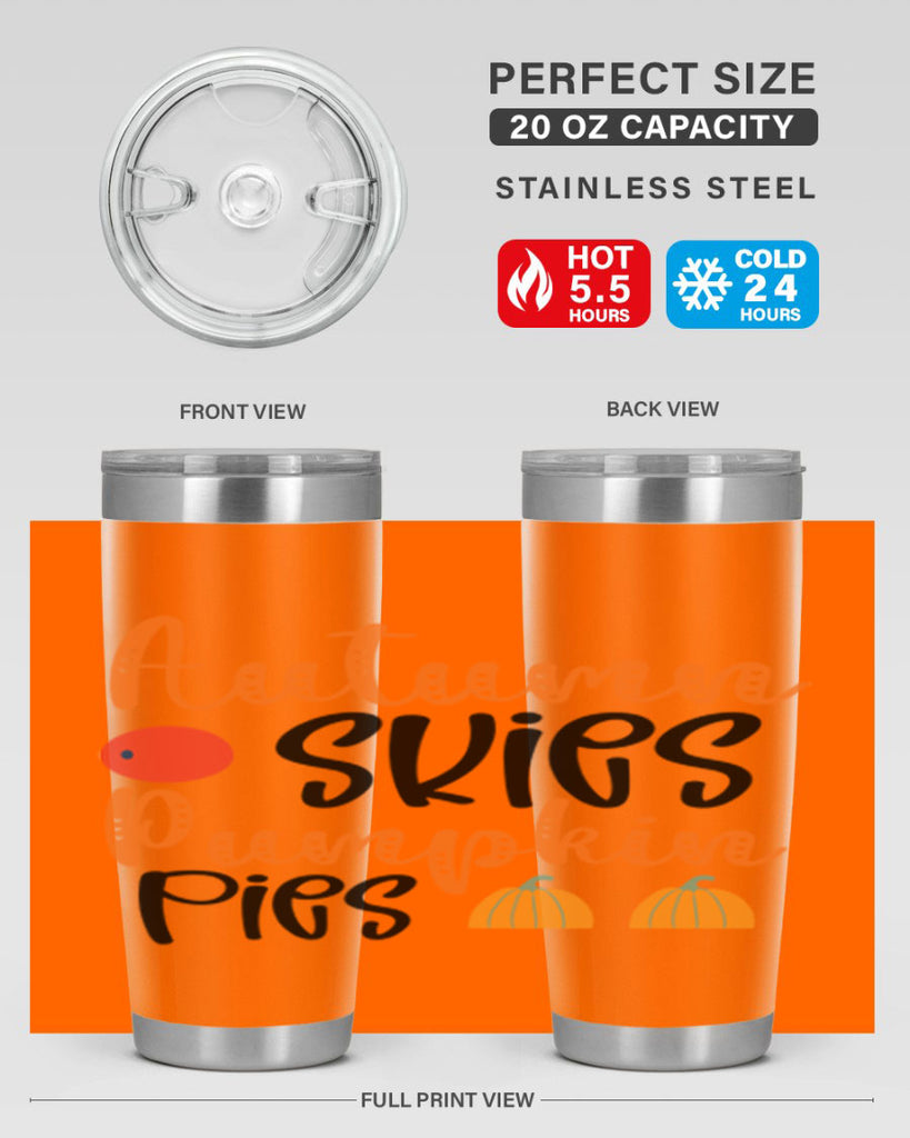 Autumn Skies Pumpkin Pies 30#- fall- Tumbler