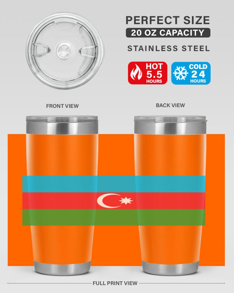 Azerbaijan 187#- world flags- Tumbler