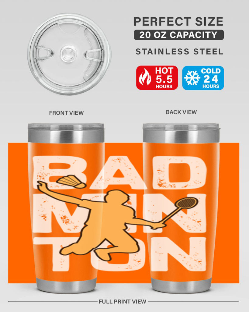 Bad 1452#- badminton- Tumbler