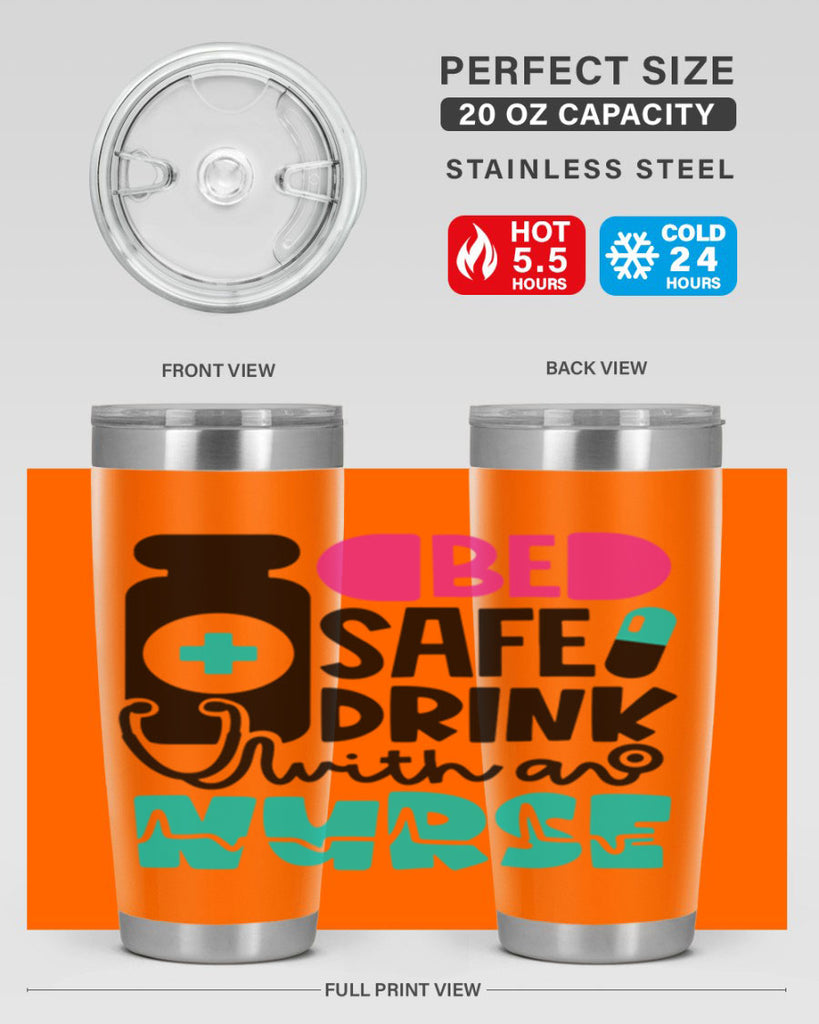 Be Safe Drink With An Nurse Style Style 222#- nurse- tumbler