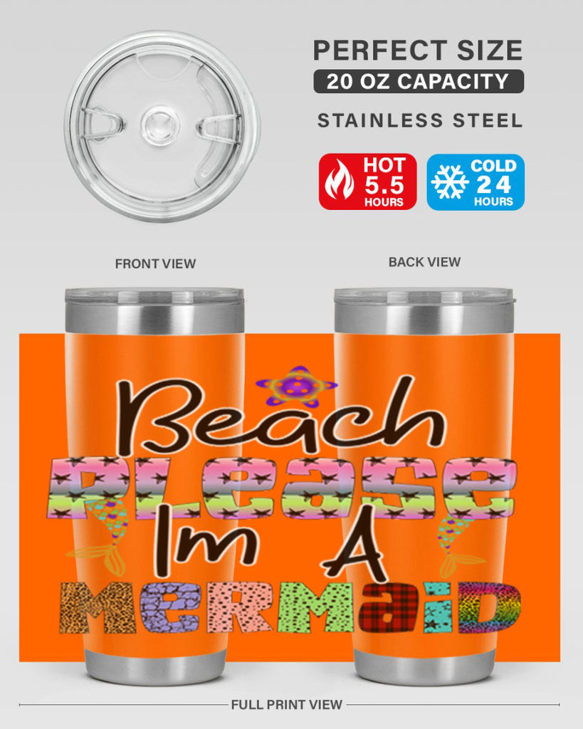 Beach Please Im A Mermaid 59#- mermaid- Tumbler