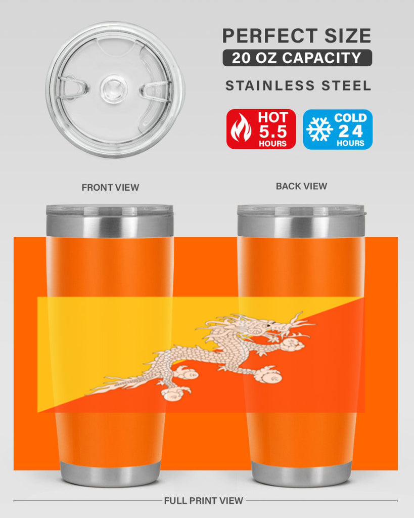 Bhutan 178#- world flags- Tumbler