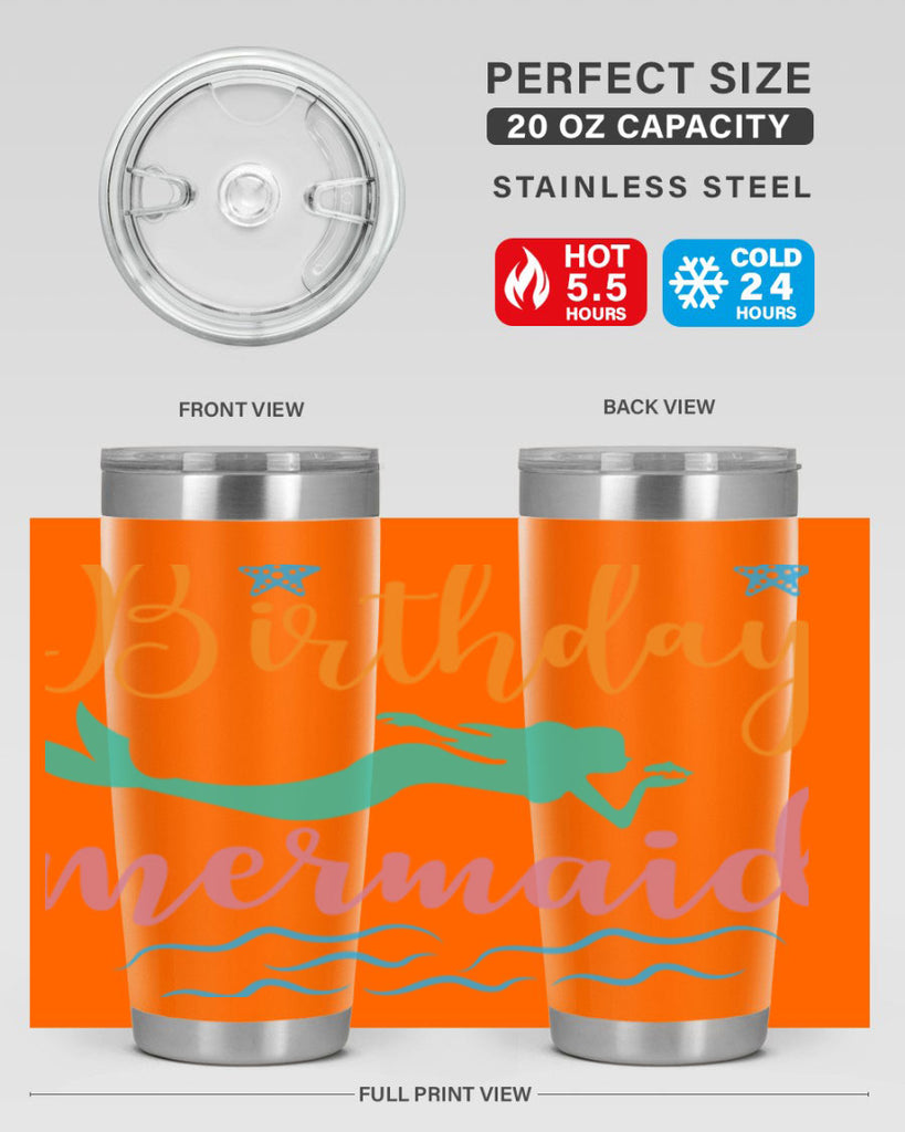 Birthday Mermaid Design 79#- mermaid- Tumbler