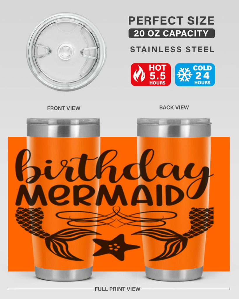 Birthday mermaid 76#- mermaid- Tumbler