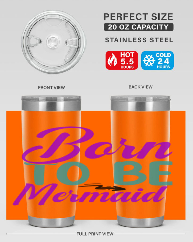 Born To Be Mermaid 82#- mermaid- Tumbler