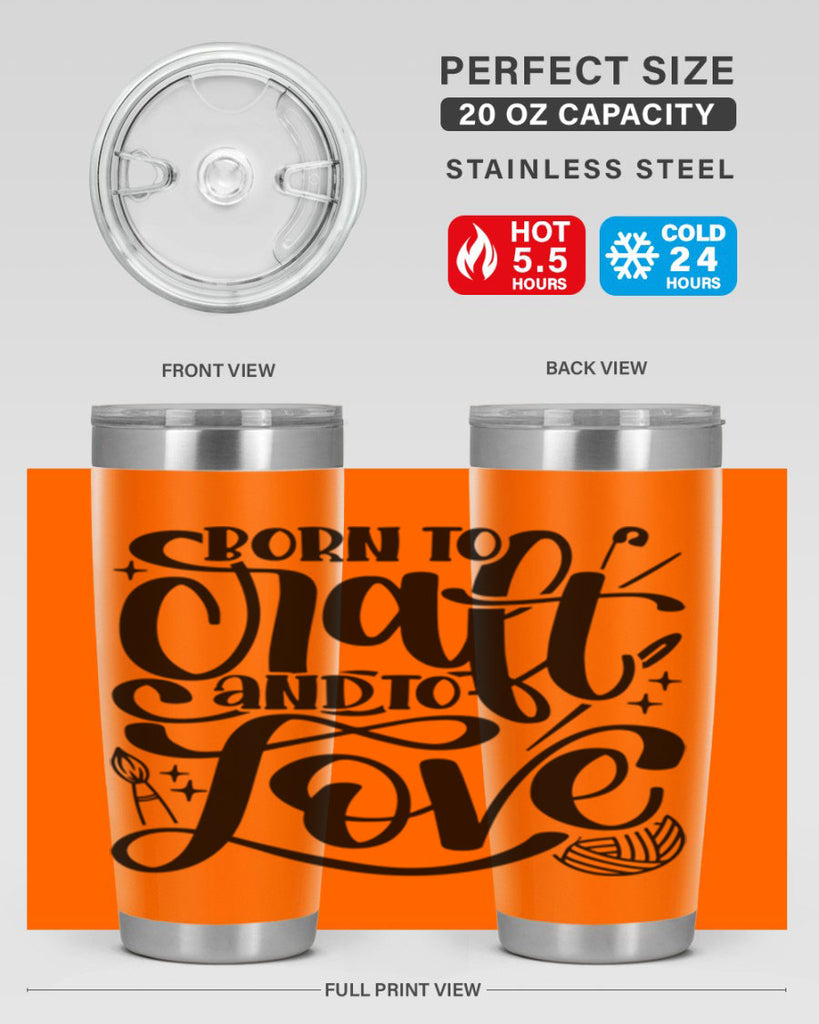 Born To Craft And To Love 46#- crafting- Tumbler