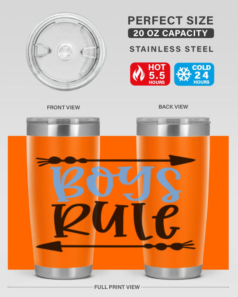 Boys Rule Style 108#- baby- tumbler