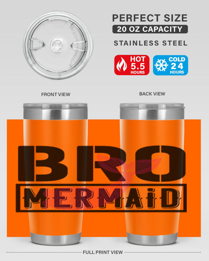 Bro mermaid 85#- mermaid- Tumbler