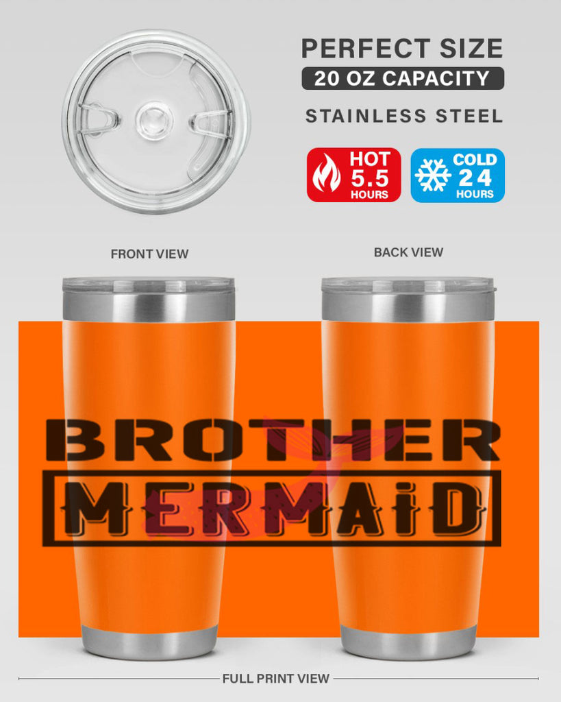 Brother mermaid 86#- mermaid- Tumbler