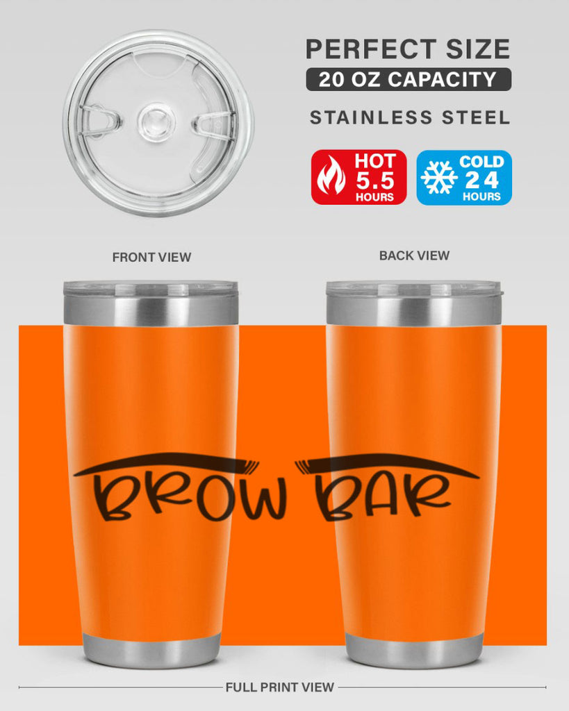 Brown Bar Style 124#- make up- Tumbler