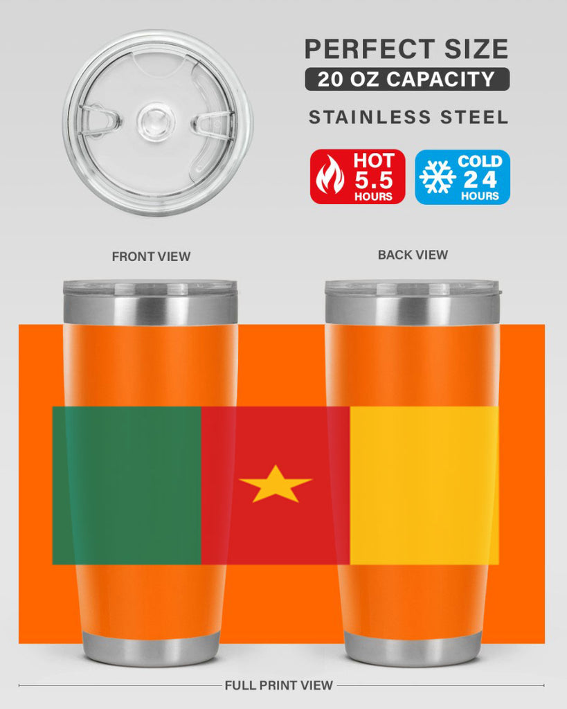 Cameroon 167#- world flags- Tumbler