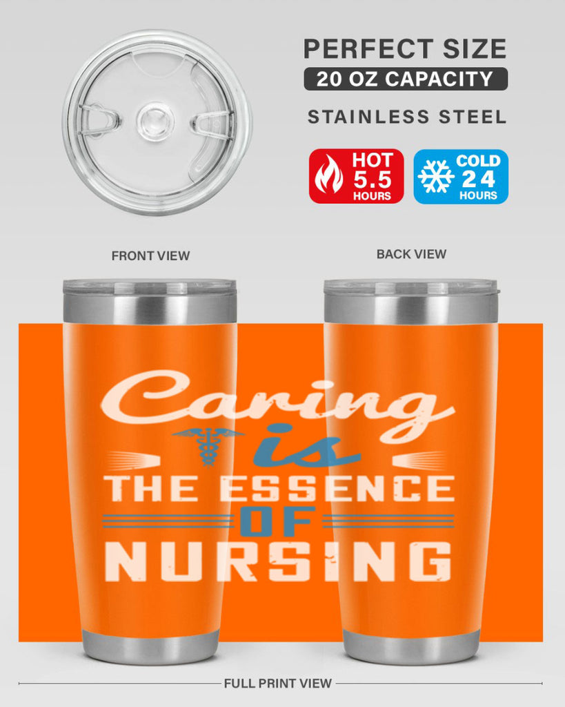 Caring is the essence of nursing Style 410#- nurse- tumbler