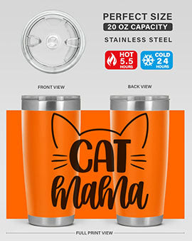 Cat Mama Style 84#- cat- Tumbler