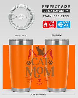 Cat Mom Style 6#- cat- Tumbler