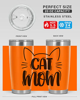 Cat Mom Style 85#- cat- Tumbler