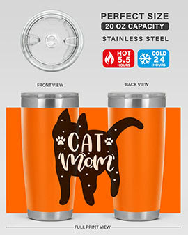Cat Mom Style 86#- cat- Tumbler