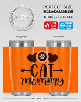 Cat Mommy Style 87#- cat- Tumbler