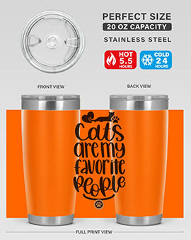 Cats Are My Favorite People Style 89#- cat- Tumbler
