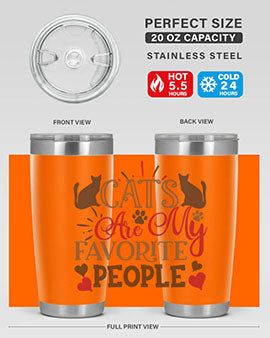 Cats Are My Favorite People Style 8#- cat- Tumbler