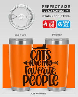 Cats Are My Favorite People Style 90#- cat- Tumbler