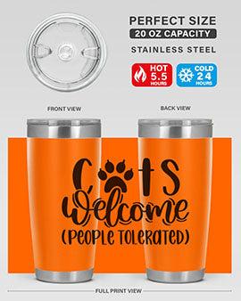 Cats Welcome Style 91#- cat- Tumbler