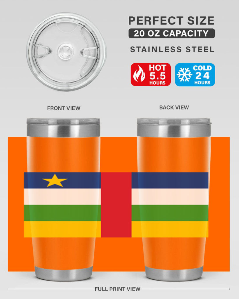 Central African Republic 165#- world flags- Tumbler