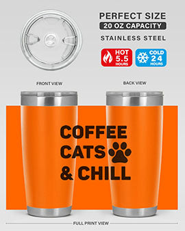 Coffee Cat Style 41#- cat- Tumbler
