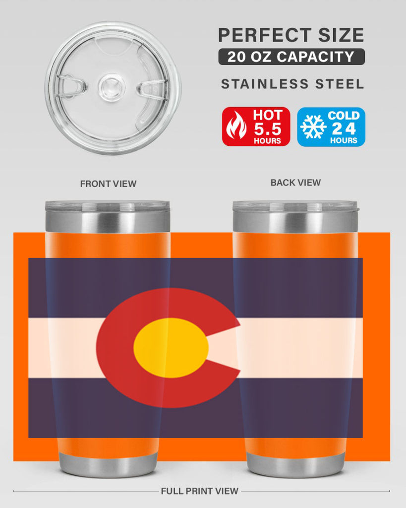 Colorado 46#- Us Flags- Tumbler