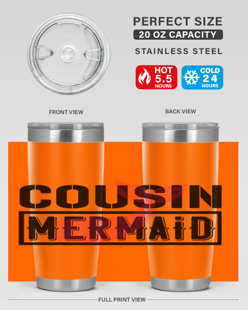 Cousin mermaid 87#- mermaid- Tumbler