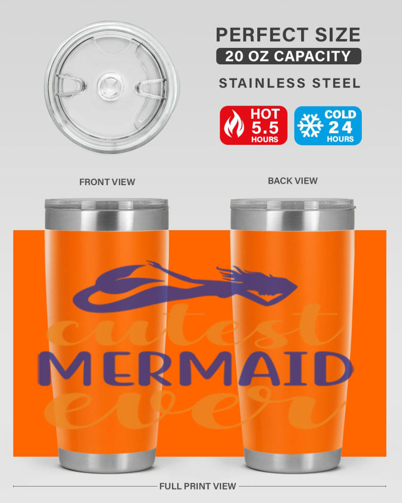 Cutest Mermaid Ever 91#- mermaid- Tumbler