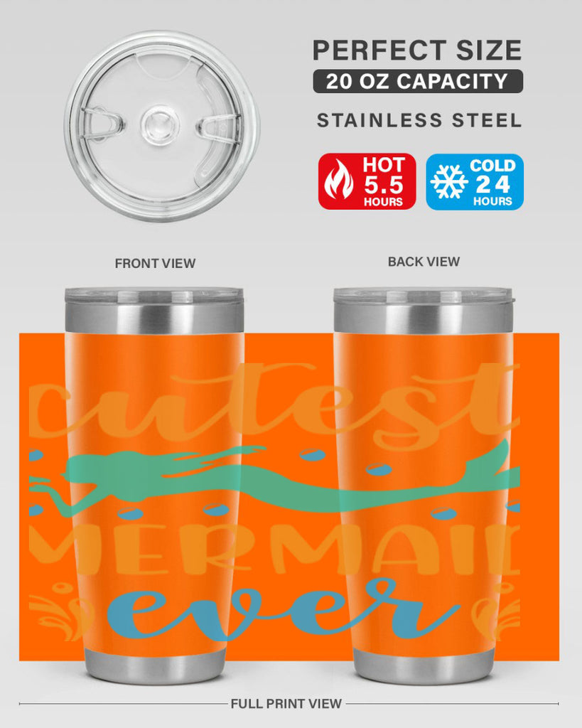 Cutest Mermaid Ever Design 102#- mermaid- Tumbler