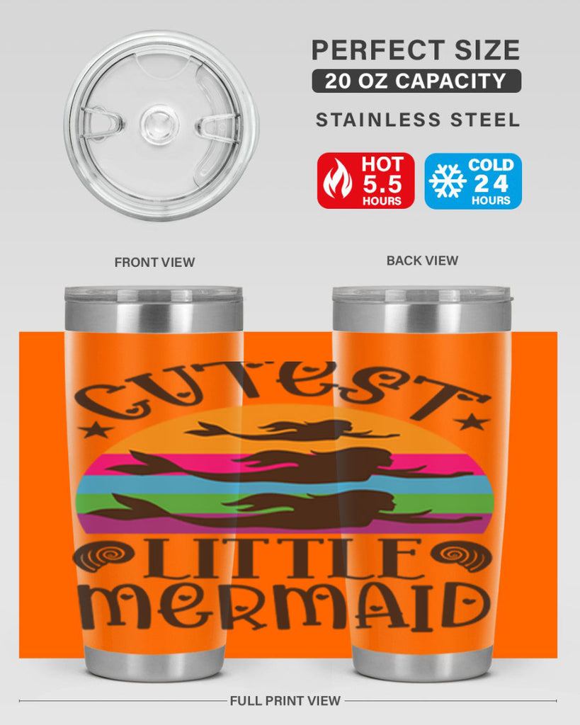 Cutest little mermaid 96#- mermaid- Tumbler