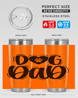 Dog Dad Style 30#- dog- Tumbler