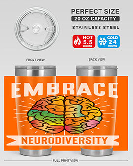 EmbraceNeurodiversityAwarenessTshirt 133#- alzheimers- Tumbler