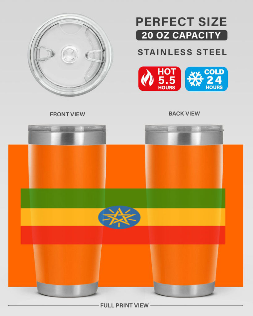 Ethiopia 140#- world flags- Tumbler