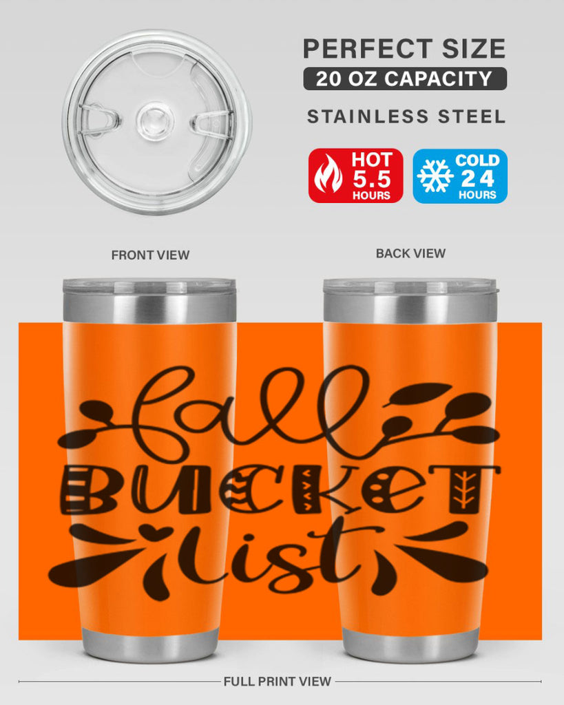 Fall Bucket List 94#- fall- Tumbler