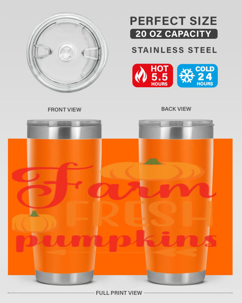 FarmFreshPumpkins 177#- fall- Tumbler