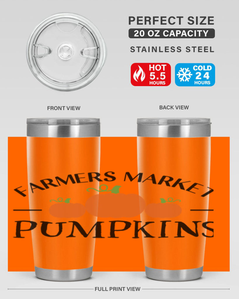 Farmers Market Pumpkins 178#- fall- Tumbler