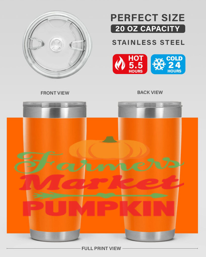 FarmersMarketPumpkin 180#- fall- Tumbler