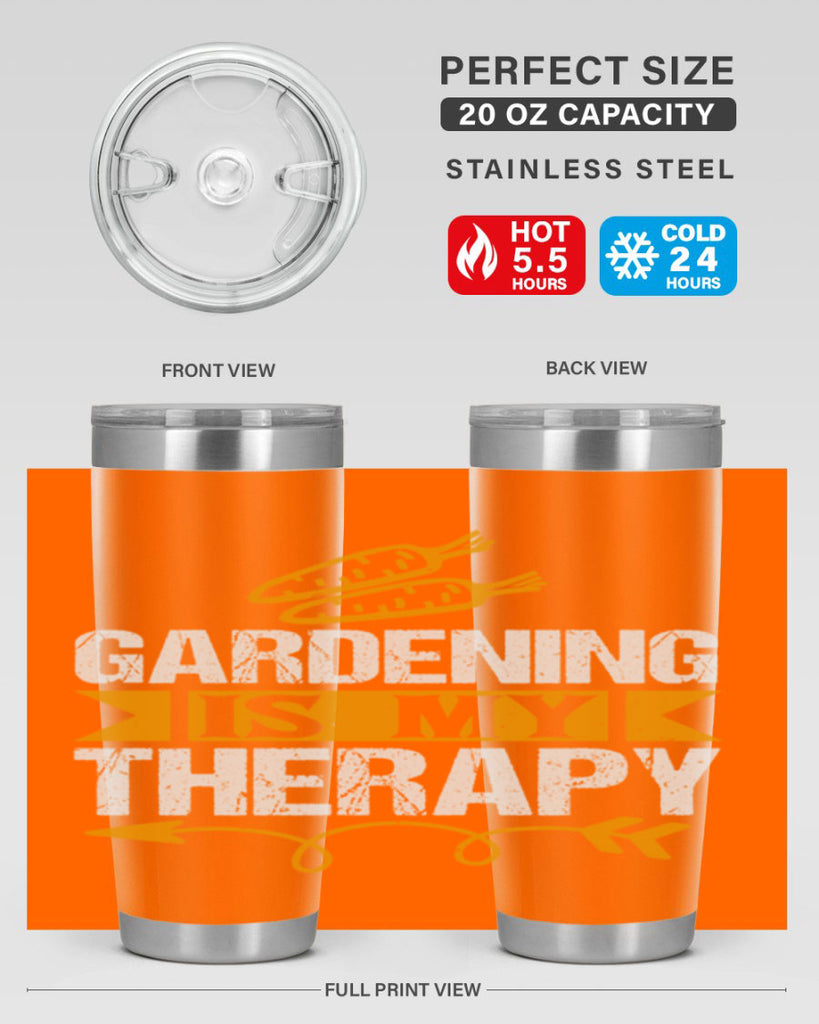 Gardending is my Therapy 64#- farming and gardening- Tumbler