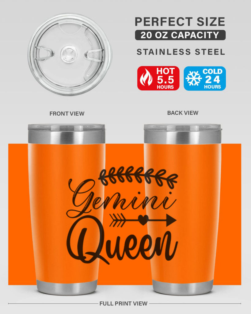 Gemini queen 232#- zodiac- Tumbler