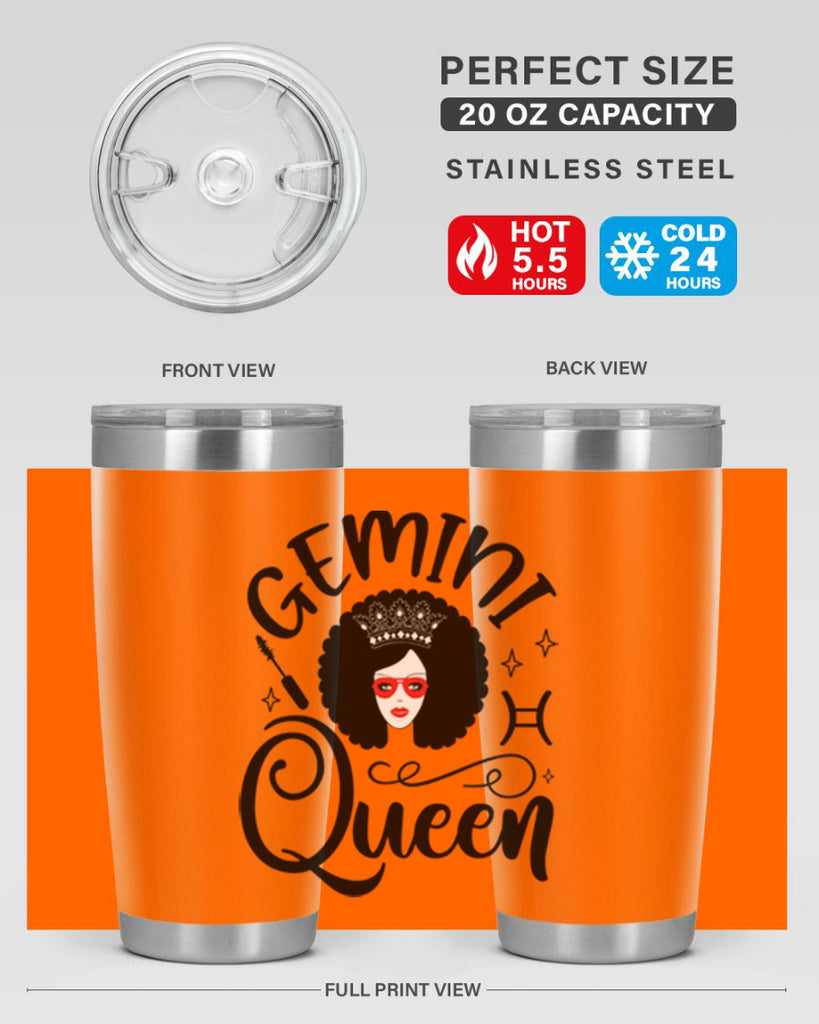 Gemini queen 233#- zodiac- Tumbler