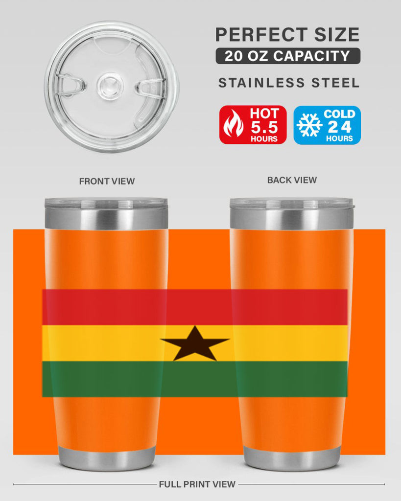 Ghana 132#- world flags- Tumbler