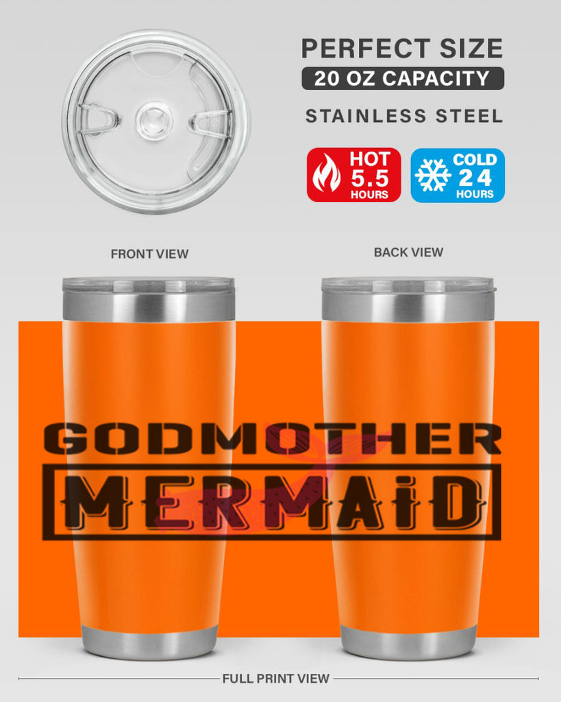 Godmother mermaid 196#- mermaid- Tumbler