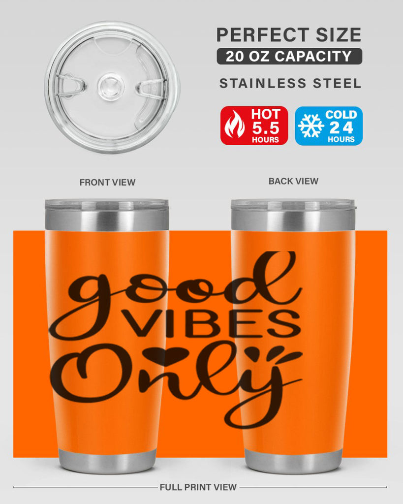 Good vibes only design 202#- mermaid- Tumbler