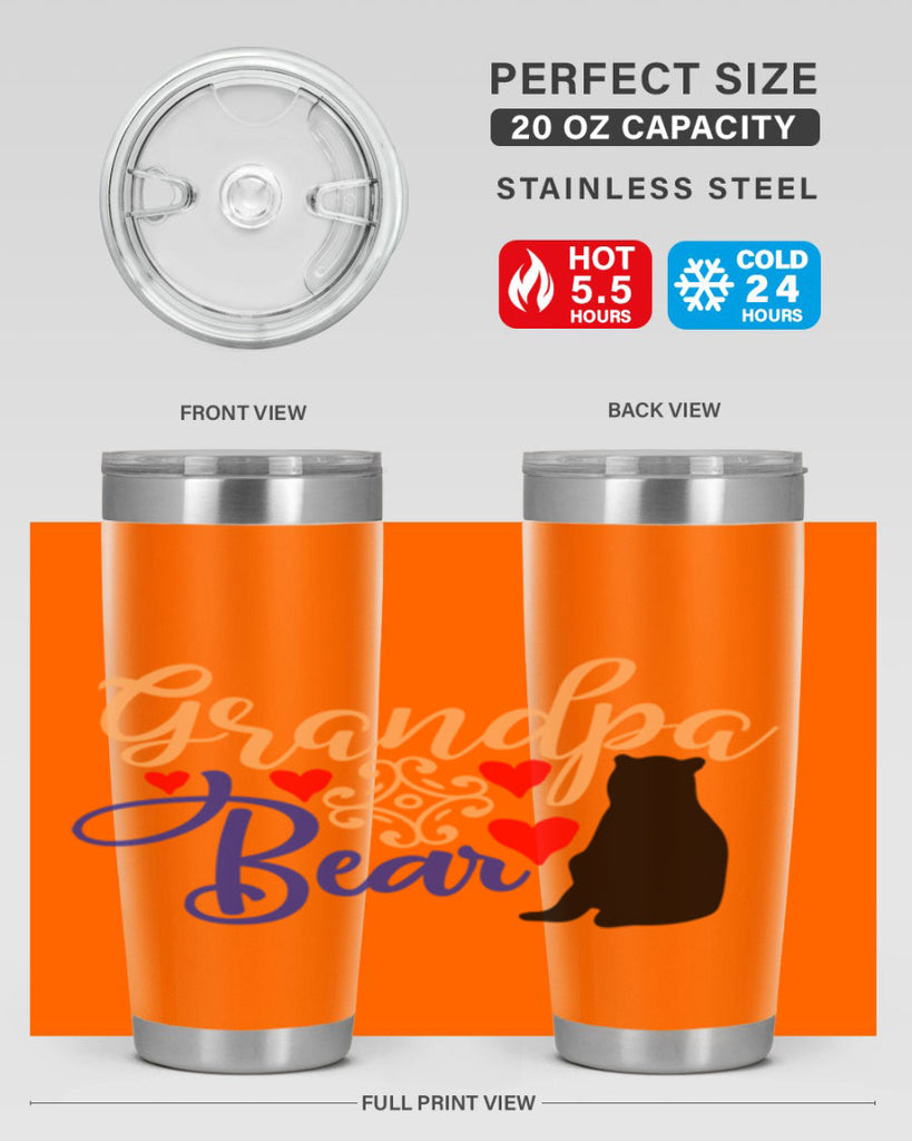 Grandpa bear 43#- grandpa - papa- Tumbler