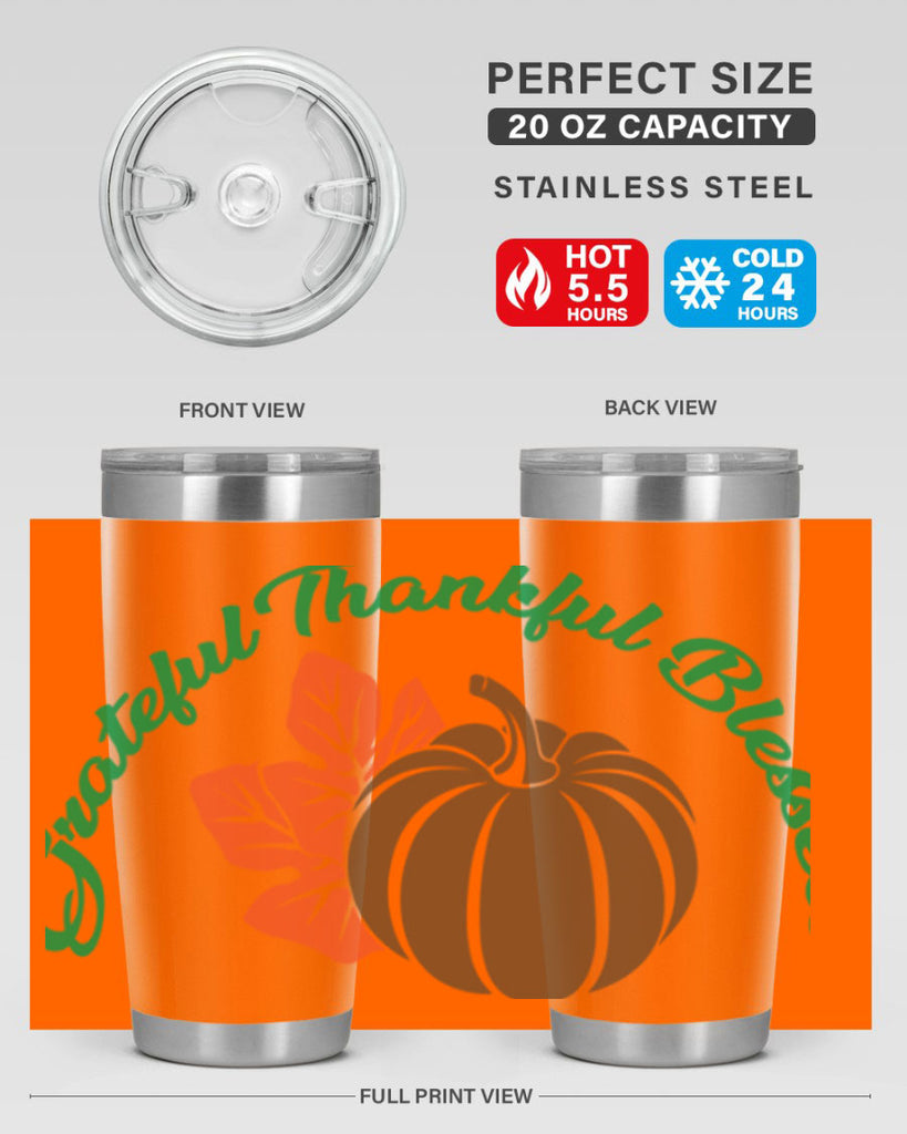 Grateful Thankful Blessed 214#- fall- Tumbler
